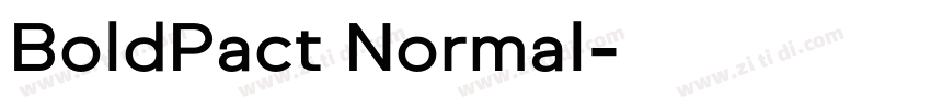 BoldPact Normal字体转换 BoldPact Normal字体转换